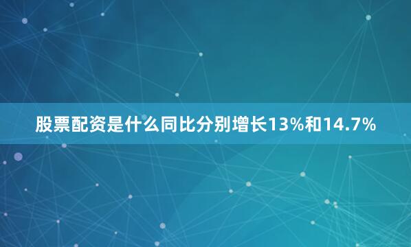 股票配资是什么同比分别增长13%和14.7%